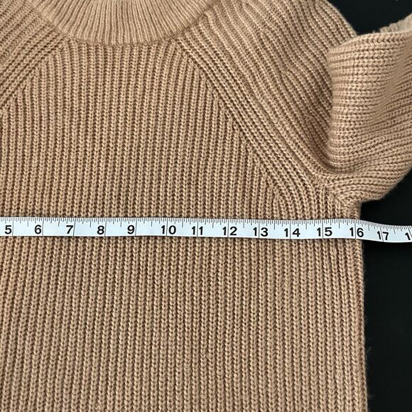 Ann Taylor Womens XS Sweater Dress Ribbed Knit Caramel Latte Pullover Tan 270 - Picture 4 of 7